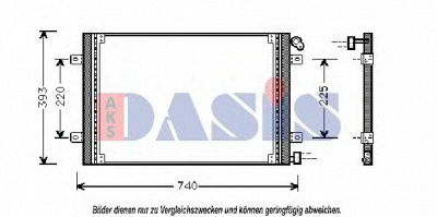 AKS DASIS 182430n -  Конденсатор, кондиционер
